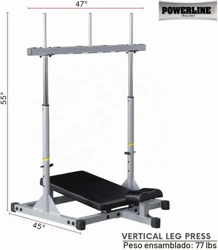 Vista 3 de Prensa vertical de piernas Powerline by Body-Solid Negro