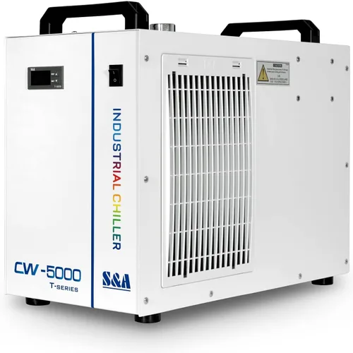 Vista 9 de S&A CW-5000 DG Enfriador de agua industrial 7L 1.14HP 2.64gpm sistema de refrigeración por agua para 40W 50W 60W 70W 80W 90W 100W CO2 grabado láser