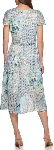 Vista 4 de DKNY Womens Faux Wrap Dress