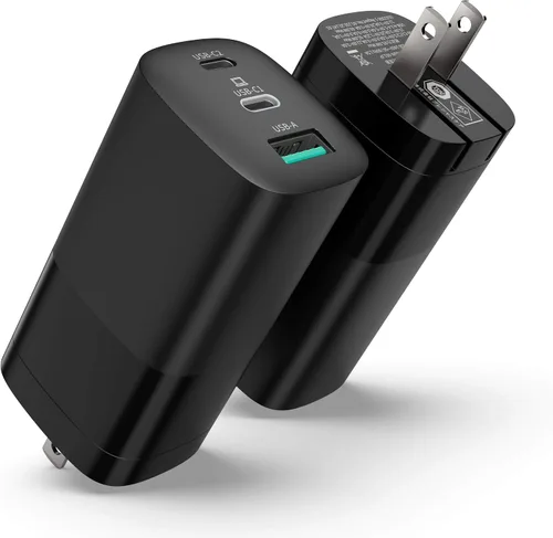 Vista 10 de Sisyphy GaN-001US - Cargador USB C GaNk para tablets Surface de 65 W, con superficie de nailon de 6 pies a cable USB C, compatible con Microsoft