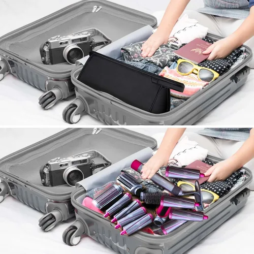 Vista 8 de Funda de viaje para Dyson Airwrap Styler/Shark Flexstyle, funda de transporte portátil para secador de pelo supersónico Dyson, impermeable
