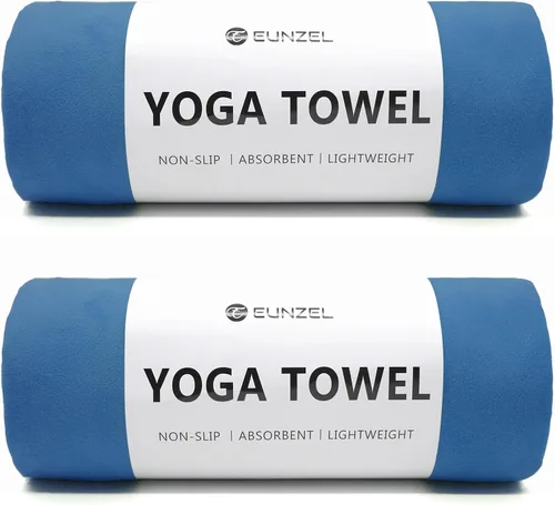 Vista 21 de Eunzel Toalla de yoga caliente antideslizante para esterilla de yoga, toalla absorbente de sudor para yoga caliente, pilates y entrenamiento, 72 x
