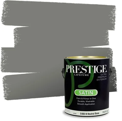Vista 27 de PRESTIGE Paints - Pintura interior e imprimación en uno, 1 galón, cáscara de huevo, pimienta envejecida