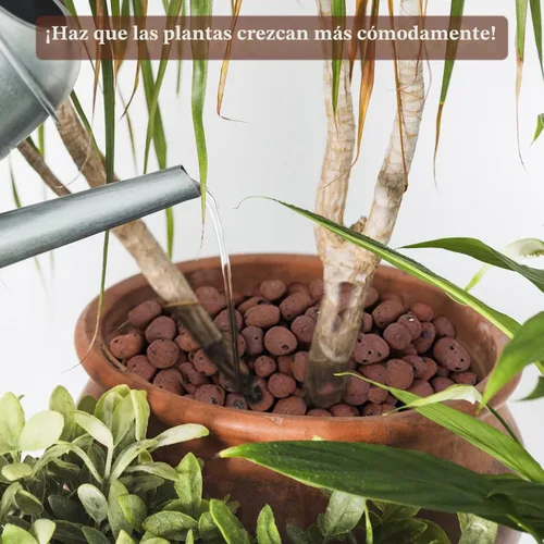 Vista 7 de Legigo 2 LB de piedras de arcilla Leca orgánicas para plantas, bolas de Leca 100% naturales de 4mm-16mm para plantas de interior, piedras de arcilla