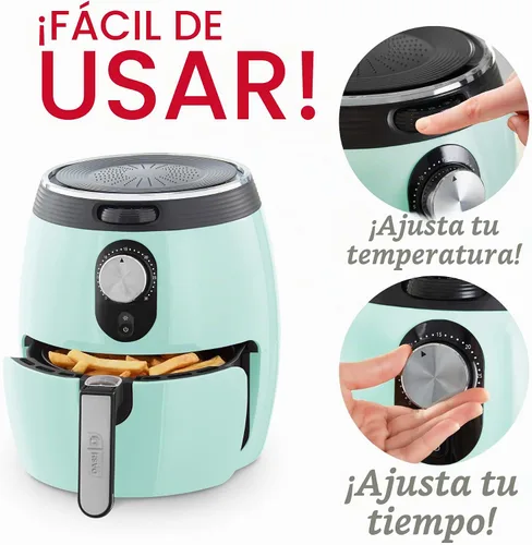 Vista 2 de Dash Freidora de aire de lujo - Tiene tecnología AirCrisp® - Control de temperatura ajustable y función de apagado automático - Cesta antiadherente