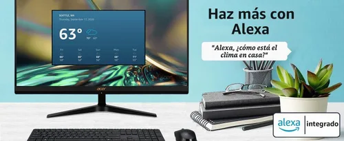Vista 8 de acer Aspire C27-1700-UA91 AIO - Escritorio Pantalla IPS Full HD de 27 pulgadas Intel Core i5-1235U de 12ª generación Gráficos Intel Iris Xe