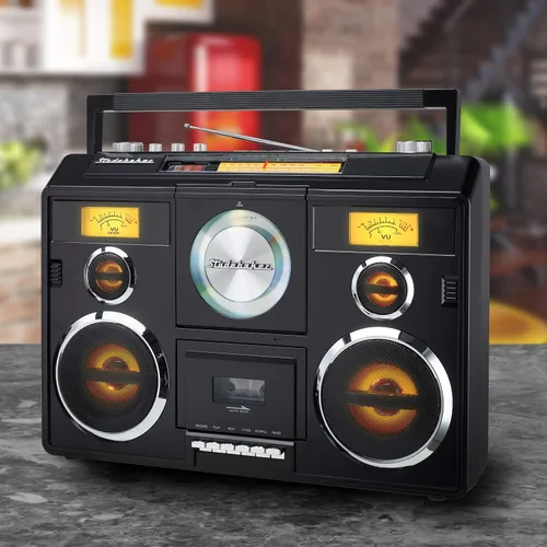 Vista 6 de Studebaker SB2140 - Estación de sonido Boombox (negro)