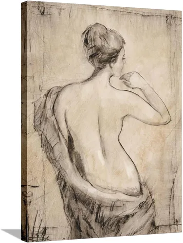 Vista 11 de ART.COM Impresiones artísticas enmarcadas para pared, estudio de desnudo neutro II por Tim O'toole, decoración figurativa, 12 x 16 pulgadas, marco
