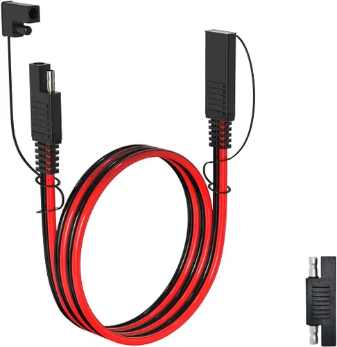 Vista 14 de ELFCULB 10AWG 1FT Cable de Extensión SAE SAE a SAE Arnés de Cable de Desconexión Rápida Conector SAE Enchufe SAE para Automotriz RV Batería Panel