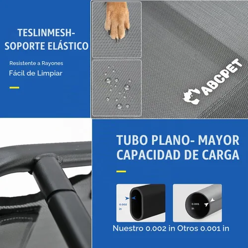 Vista 2 de ABCPET Cama elevada refrescante para perros, cama elevada para perros para exteriores, camas impermeables para mascotas, cuna estable y fácil
