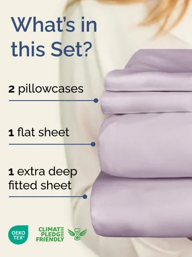 Vista 123 de Extra Deep Twin XL Sheet Set - 3 Piece College Dorm Room - White 01-Blanco