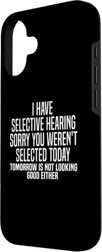 Vista 2 de iPhone 16 Funny Sarcastic Humor Quote Joke Saying Gifts for Men Women Case
