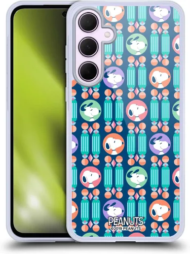 Vista 301 de Head Case Designs Snoopy Deco Dreams - Funda de gel con licencia oficial de Peanuts Blue Pattern [protección de grado militar] compatible con Google