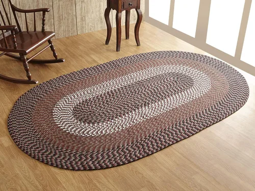 Vista 13 de La colección Better Trends Alpine Braid es una alfombra reversible para interiores duradera y resistente a las manchas 100% polipropileno