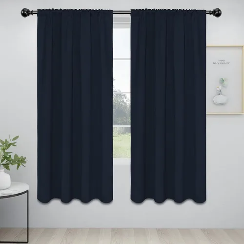 Vista 81 de Easy-Going - Cortinas opacas con bolsillo para varilla para dormitorio, cortinas de ventana para oscurecer la habitación para sala de estar
