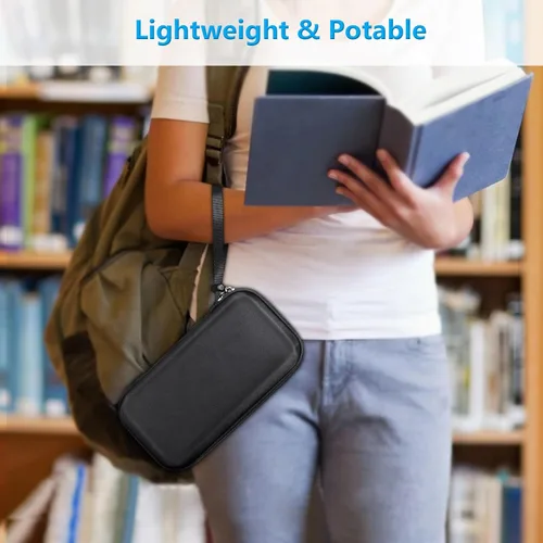 Vista 6 de Funda de transporte para calculadora gráfica para TI-84 Plus CE, funda protectora rígida de EVA a prueba de golpes para Texas Instruments TI-84 Plus
