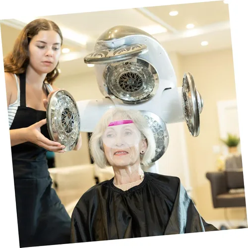 Vista 4 de Ipetboom 50 piezas de corte de pelo Salón, cubiertas de protección de ojos de microblading suave, máscara de visera de seguridad, banda elástica
