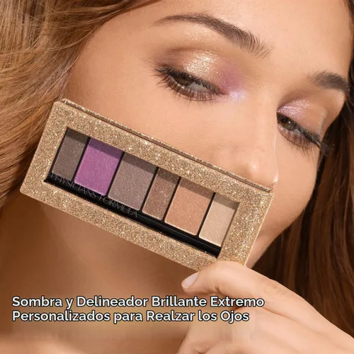 Vista 2 de Physicians Formula Shimmer Strips Sombra y Delineador de Ojos Personalizado con Brillo Extremo para Mejorar la Mirada, Paleta de Sombras de Ojos