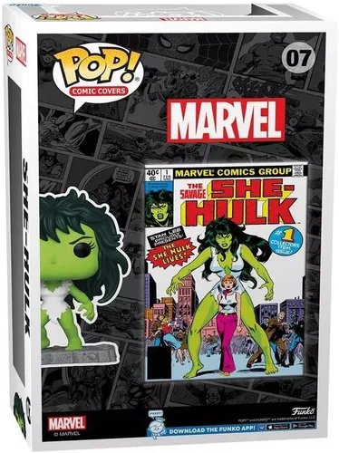 Vista 3 de Funko The Amazing Spider-Man Black Suit Pop! en vitrina de cómics, exclusiva edición limitada (She-Hulk Comic #07)
