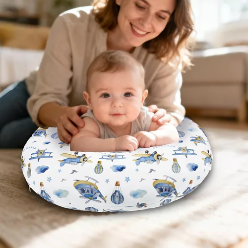 Vista 8 de Funda de almohada de lactancia, funda de almohada de lactancia materna para bebés, niñas y niños, funda de almohada elástica suave para lactancia