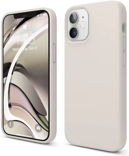 Vista 32 de elago - Carcasa de silicona líquida para iPhone 12 Mini, color negro Full Body Protective Cover, Shockproof, Slim Fit, Anti-Scratch Soft