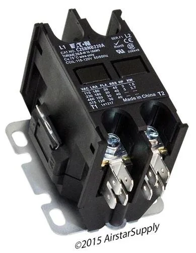 Vista 2 de Contactor C25BNB230A, 2 polos, 30 amperios, voltaje de bobina de 120 VCA