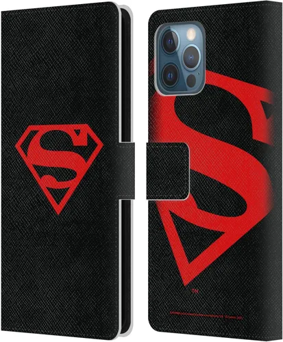 Vista 50 de Head Case Designs Funda de piel con licencia oficial de Superman DC Comics con logotipos negros y rojos compatible con Apple iPhone 11
