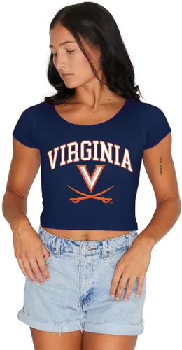 Vista 9 de Lojobands Camiseta corta ajustada para mujer, hecha en Estados Unidos, talla única