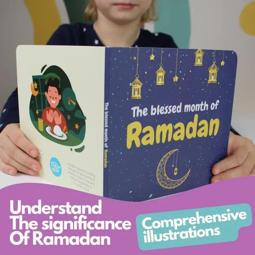 Vista 5 de Pidoko Kids Libros islámicos para niños - Juego de 7 - Historias de profetas, Ramadán, vocabulario islámico y más - para niños de más de 3 años