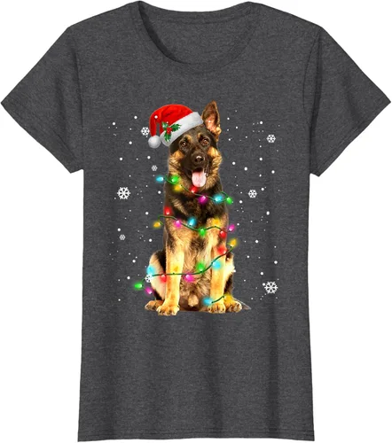 Vista 5 de Suéter de Navidad para perros de pastor alemán, suéter de Navidad para regalos de perros, Negro, S