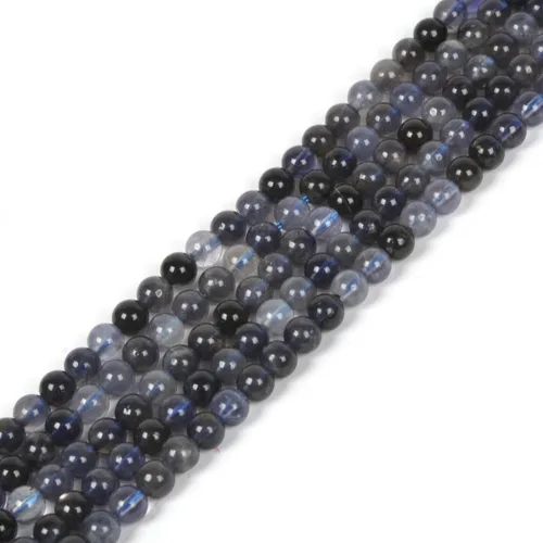 Vista 10 de 7 piedras preciosas de chakras de 0.157 in redondas de cristal curativo sueltas de 16 pulgadas para hacer cuentas de joyería