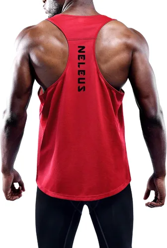 Vista 16 de NELEUS Camiseta sin mangas para hombre para entrenamiento, correr, gimnasio, atlética