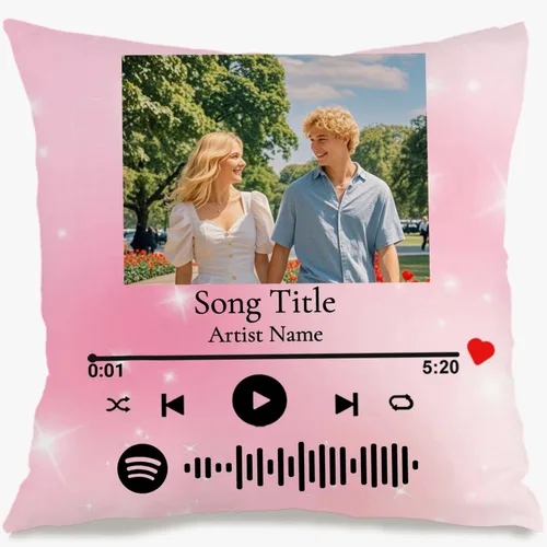 Vista 7 de Custom Single Photo Pillow Case Designed with Your Picture and Added Words producing a Decorative Throw Pillow That Makes Home Spaces Cozy and