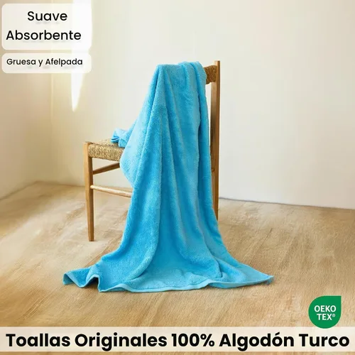 Vista 5 de Juego grande de baño tipo spa turco 40"x80", de lujo, amigable con el medio ambiente de 650 gramos, muchos colores de donde escoger Aqua