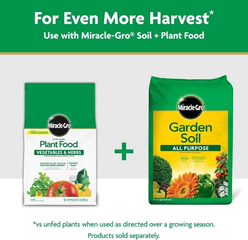 Vista 9 de Miracle-Gro Alimento vegetal soluble en agua, verduras y hierbas, 2 lb