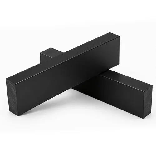 Vista 11 de 2 Pcs HDPE Plastic Blocks, 1 x 4 x 12 Inch, Black Negro2Pack