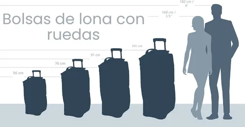 Vista 10 de Rockland Rolling Duffel Bag, Black, 22" Negro (Blackdot)