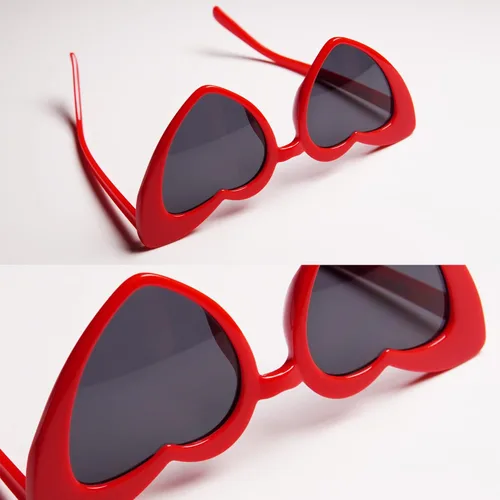 Vista 5 de Pergozo Gafas de sol de despedida de soltera con corazón rojo