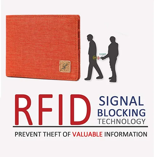 Vista 4 de Cartera de tela minimalista con bloqueo RFID Minimalista