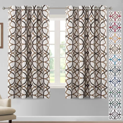 Vista 11 de H.VERSAILTEX Cortinas opacas de 63 pulgadas de largo, juego de 2 paneles de cortinas térmicas y cortinas para tratamiento de ventana, reducción