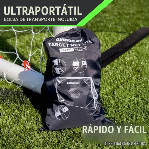 Vista 7 de QUICKPLAY Target Net Lite con 5 zonas de objetivo Practica disparos y precisión de pases Marco de portería de fútbol no incluido