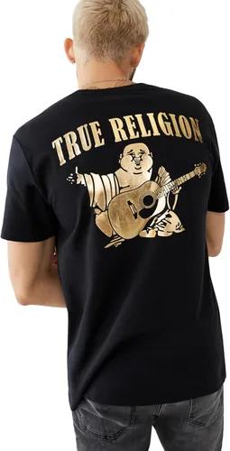 Vista 2 de True Religion Men's Big Buddha Metallic Short Sleeve Tee