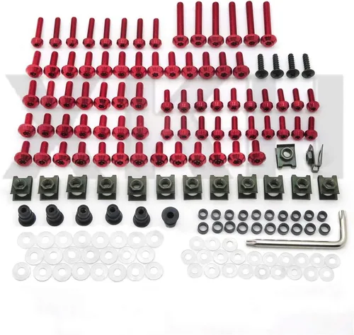 Vista 2 de XKH - Kit completo de pernos de carenado, tornillos negros compatibles con CBR 600F4i 2001-2007 [B076GXDBXF]
