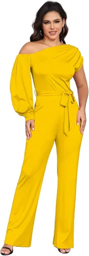 Vista 64 de DeftSharp Overol largo y elegante para mujer, sexy, para cóctel, fiesta, club, casual, para trabajo