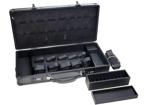 Vista 6 de HairArt Estuche de peluquero, estuche de herramientas para kit de peluquería (negro mate)