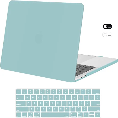 Vista 15 de MOSISO - Carcasa rígida de plástico, compatible con MacBook Pro de 13 pulgadas y cubierta para teclado y cámara web