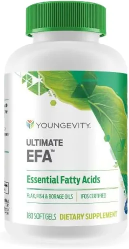 Vista 7 de Youngevity Ultimate EFA - Fuente orgánica de ácidos grasos esenciales Omega 3, 6 y 9 Hecho de borraja, lino y aceite de pescado 180