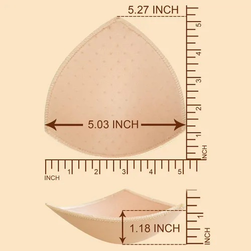 Vista 2 de URSMART Insertos de almohadillas de brasier, insertos de copas de brasier, almohadillas de repuesto para mujer, cómodas copas deportivas