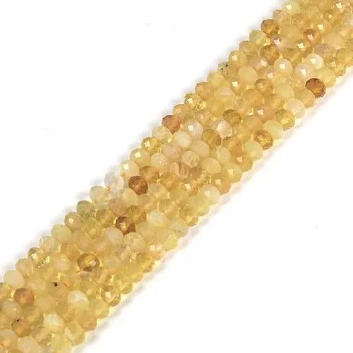 Vista 16 de Cuentas espaciadoras de Rondelle facetadas naturales de 0.157 in (0.157 in), cuentas sueltas de 16 pulgadas para hacer joyas
