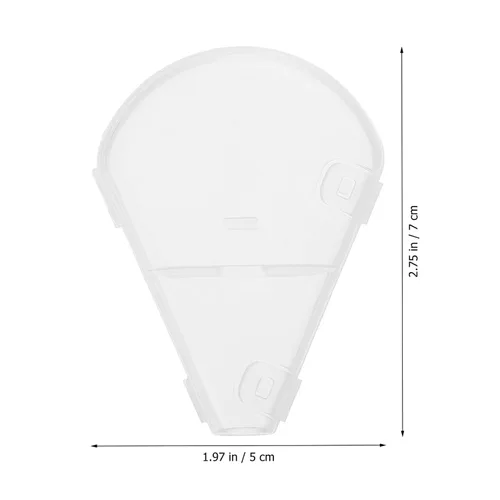 Vista 3 de OSALADI 10 brochas de maquillaje de PVC, protector de brochas de maquillaje, protector de brochas de cosméticos (no incluye los cepillos)